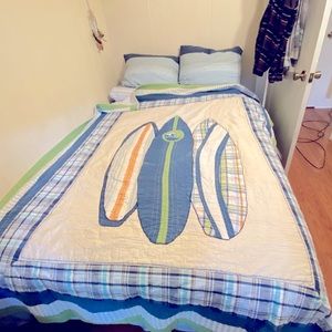 Pottery Barn lightweight surf quilt